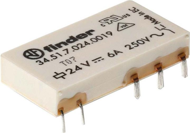 Produktbild Finder Relais Pcb SPDT Spule flach 6A 5Vdc