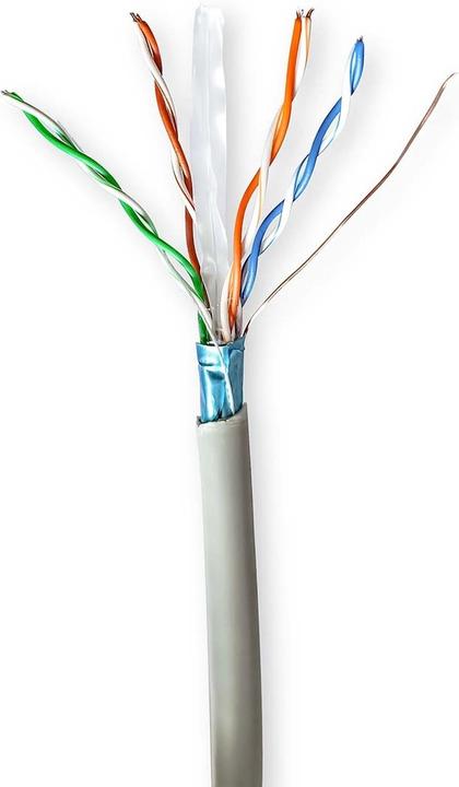 Produktbild Nedis Netzwerk-Kabel Rollen | CAT6 | Litzenleitung | F/UTP | CCA | 50.0 m | Innenbereich | Rund | PV (F/UTP, CAT6, 50 m)