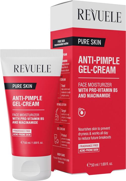 Produktbild Revuele Anti-Blackhead Cream with Provitamin B5 Niacinamide for Acne Prone Oily Skin Face (50 ml, Tagescreme)