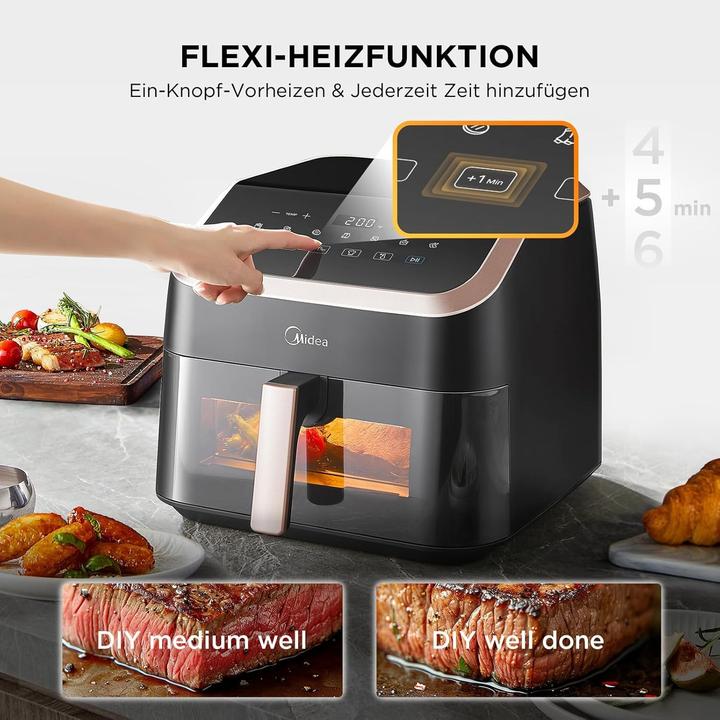 Produktbild Midea Air fryer 8 in 1 frying roasting baking reheating dehydrating