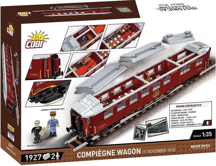 Actual product image Cobi Compiègne Wagon 1918