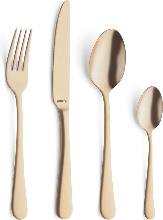 Produktbild Amefa AUSTIN Besteckset 32-teilig PVD gold (32 Stück, Besteck Set)