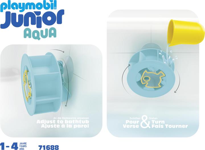 Produktbild Playmobil Wasserwirbelrad mit Babyhai (71688)