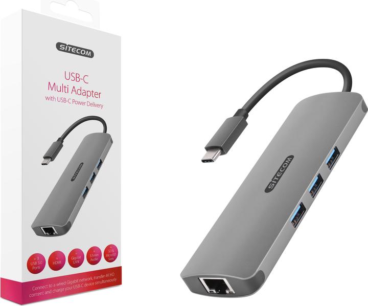 Produktbild Sitecom CN 382 (USB-C, 9 Ports)