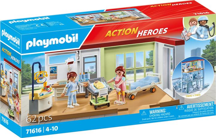 Actual product image Playmobil Maternity ward (71616, Playmobil Action Heroes)