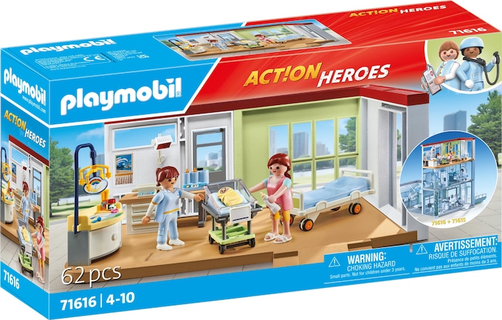 Image du produit Playmobil Maternité (71616, Playmobil Action Heroes)