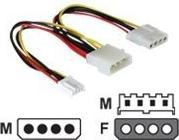 Produktbild Delock Y-Powerkabel Molex (20.50 cm, 4 pin Floppy, 4 pin Molex)