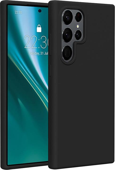 Actual product image Etteri Silicone case for Samsung Galaxy S25 Ultra black (Samsung Galaxy S25 Ultra)