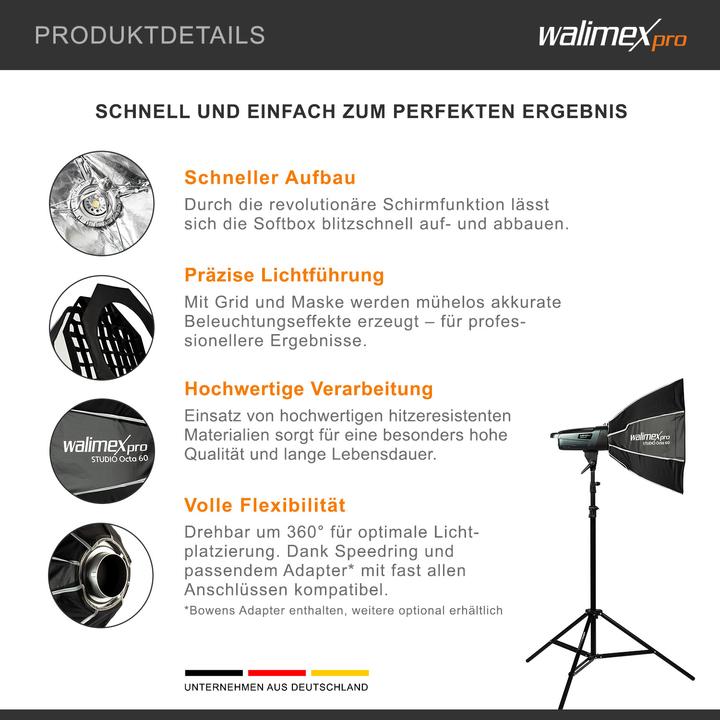 Produktbild Walimex pro Studio Octa 60 Hensel EH (Softbox, 60 cm)