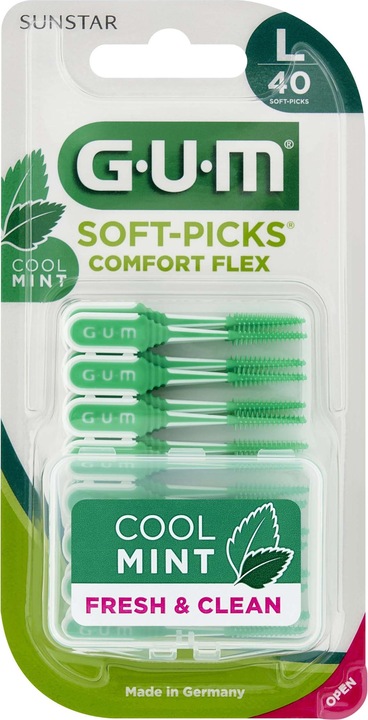 Image du produit GUM Soft-Picks Comfort Flex Large Menthe (40 x)