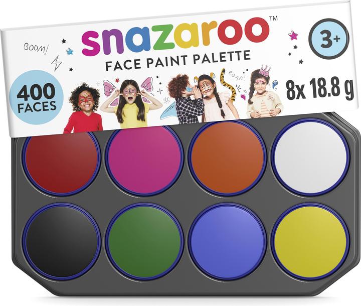 Actual product image Snazaroo Accessories Make-up Palette Jumbo, 8 x 18 ml