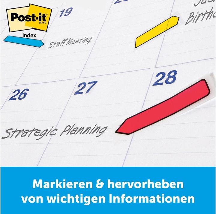 Productafbeelding Post-it Paginamarker Index twee maten (43.20 x 25.40 mm)