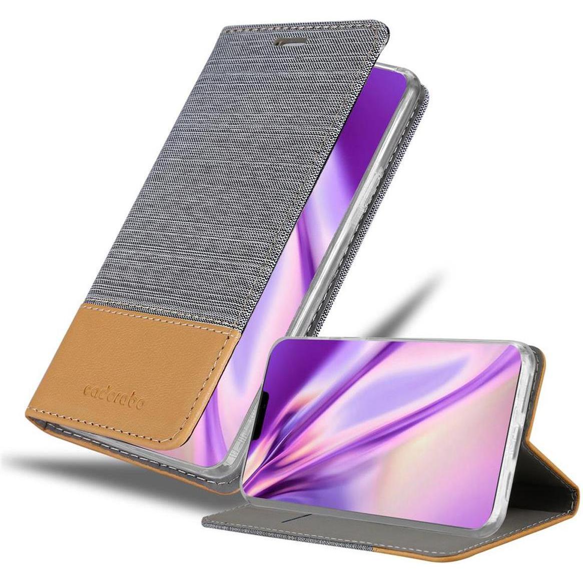 Thumbnail - Cadorabo Jeans Optik (Apple iPhone 12 Pro Max), Smartphone Hülle, Grau, Braun