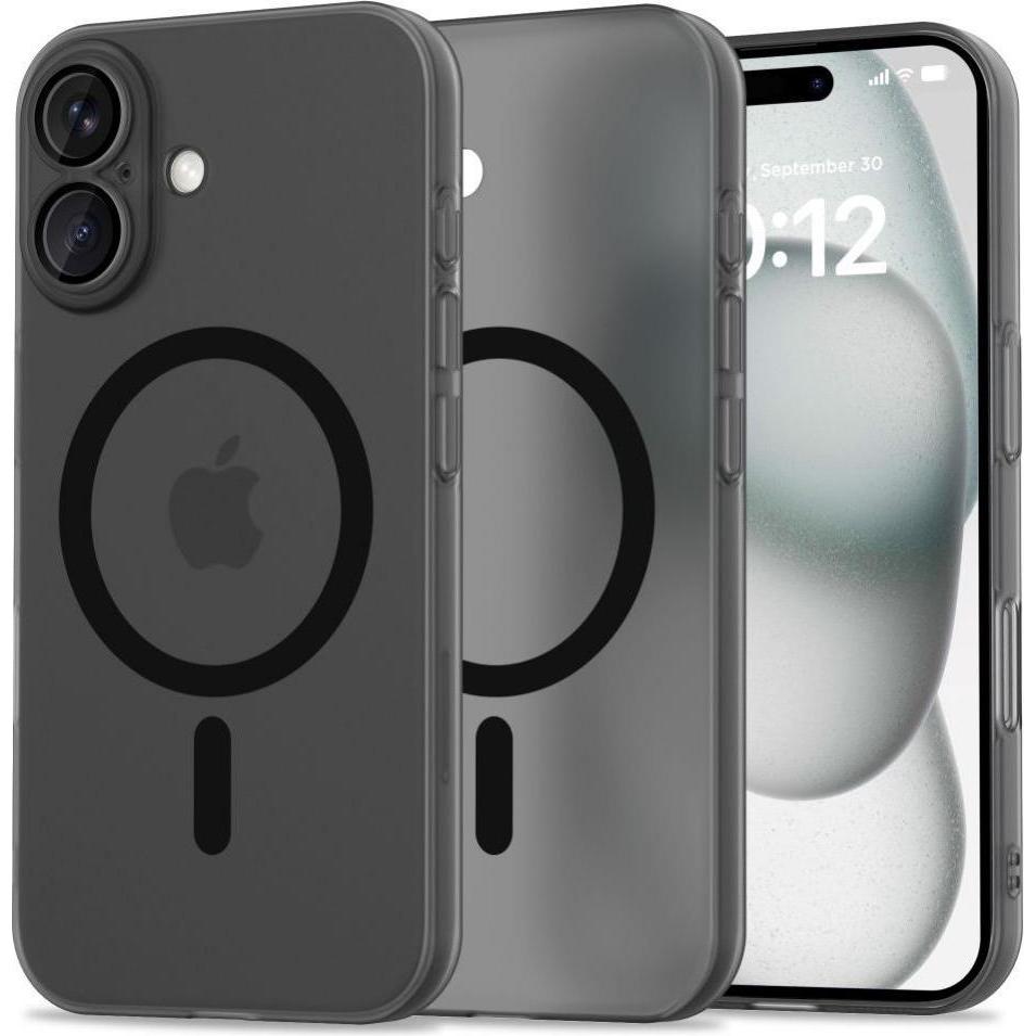 Tech-Protect MagSlim MagSafe Case (Apple iPhone 16), Smartphone Hülle, Schwarz