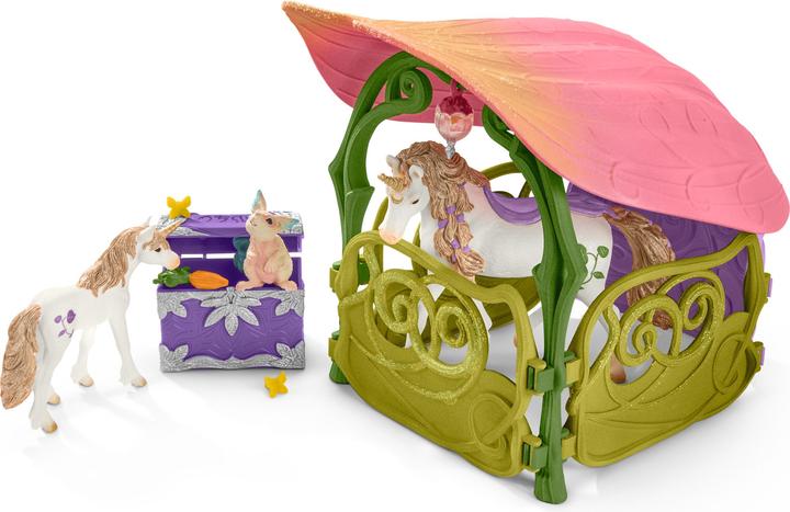Actual product image Schleich Glittering flower house with unicorns, S