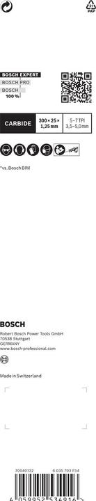 Productafbeelding Bosch Professional Zubehör Expert Hout met Metaal Sloop S 1267 XHM reciprozaagblad, 1 stuk