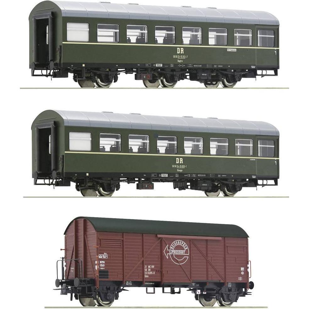 Roco H0 Ro 3er-Set 2: Personenzug, Dr (Dc) (Spur H0)
