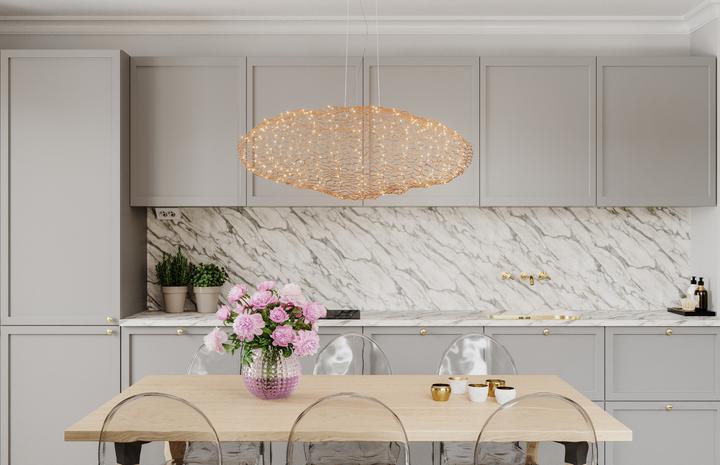 Image du produit By Rydens Suspension Hayden LED L75cm or LED 1360 lumens 2700K blanc chaud 4201250-6501 (1360 lm)