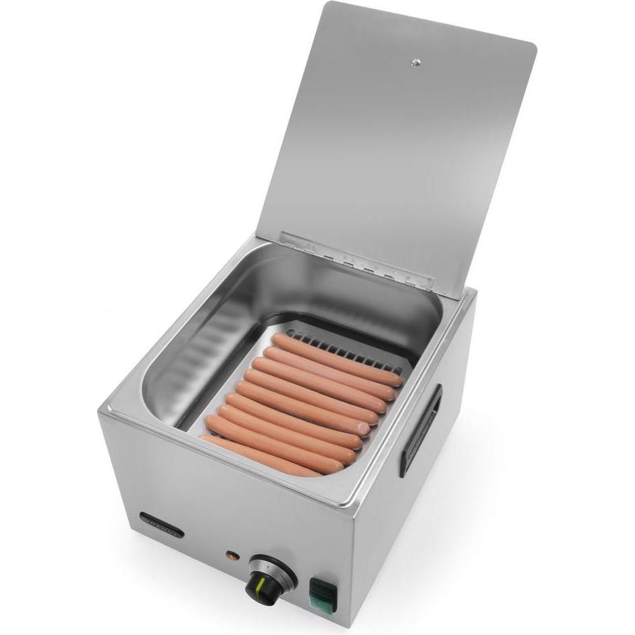 Thumbnail - Hendi Würstchenwärmer 10 L 230V 1000W, Warmhalteplatte, Silber