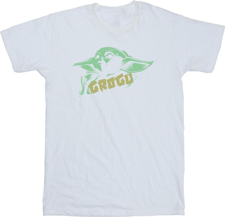 Actual product image Star Wars Mens The Mandalorian Grogu The Child Splat T-Shirt (XL)
