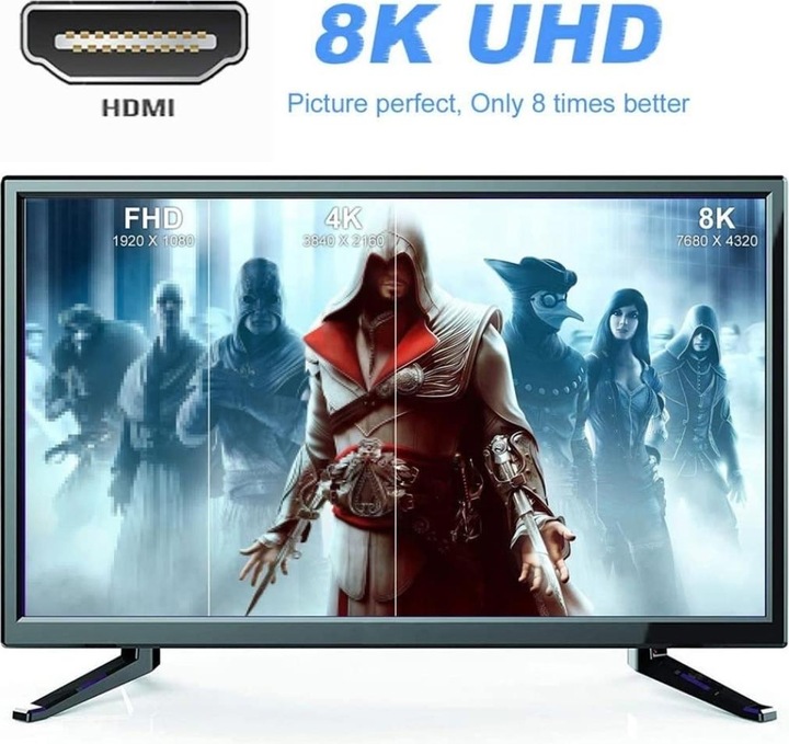 Produktbild PowerGuard Mini HDMI auf HDMI 2.1 90-Grad Winkel Right Adapter (Mini HDMI)