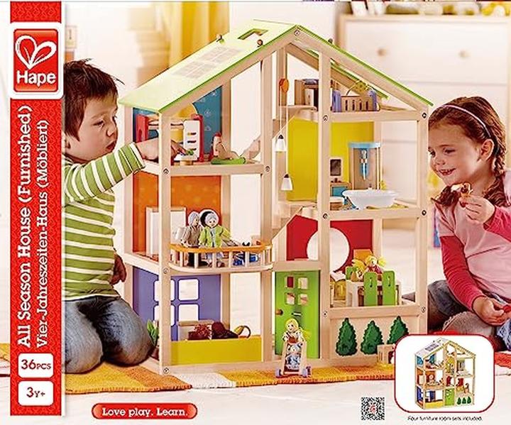 Image du produit Hape Maison quatre saisons meublée
