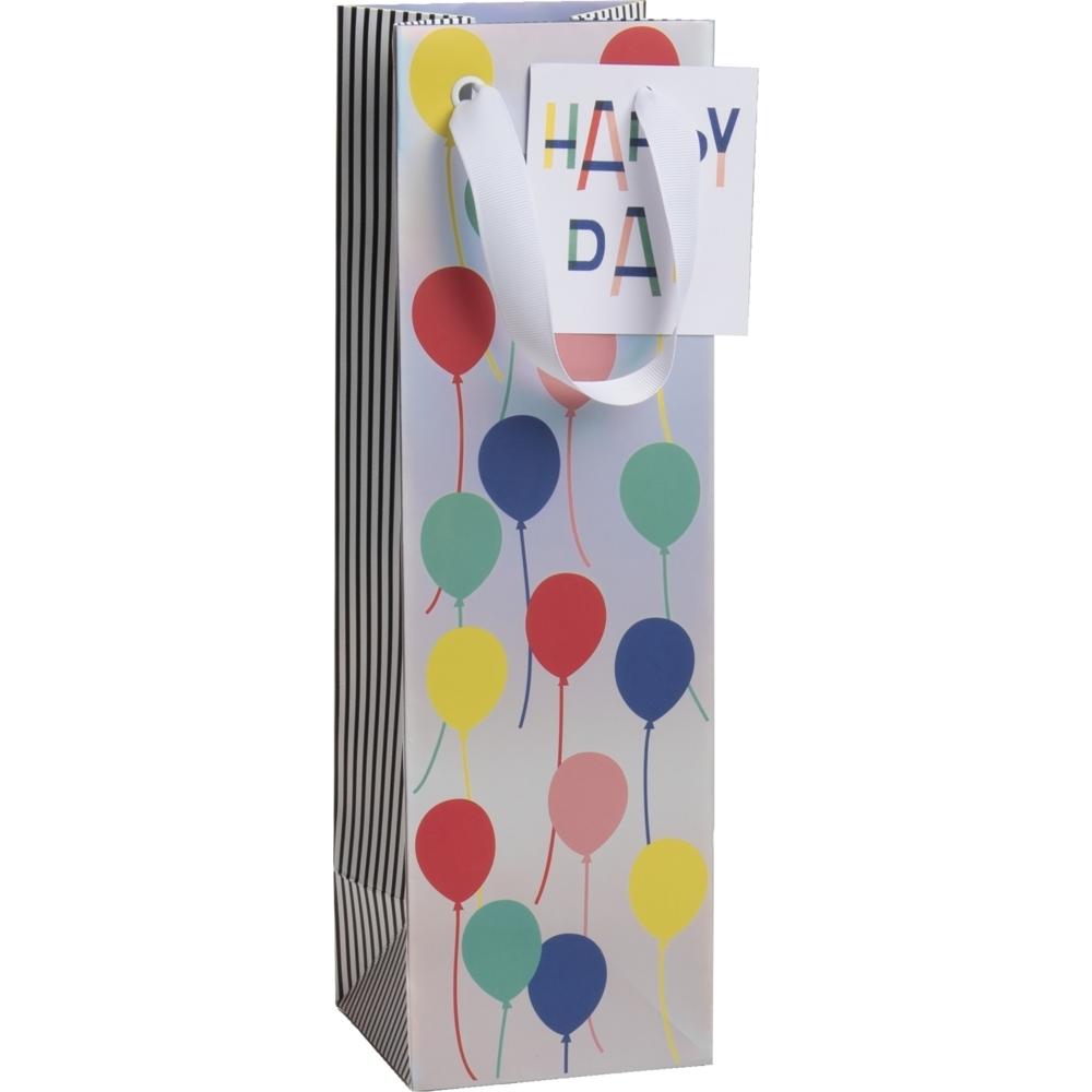 Stewo, Geschenkverpackung, Geschenktasche Lotte 254657387 11x36cm silber FSC (Geschenktüte, 1 x)