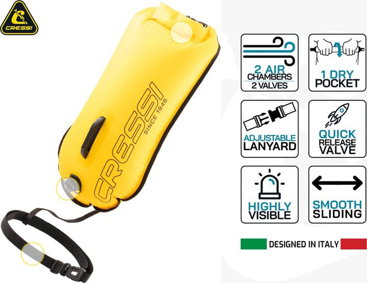 Actual product image Cressi Glide Pro Schwimmboje