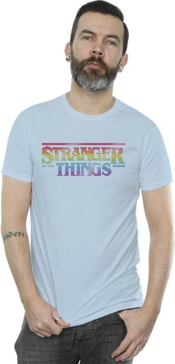 Produktbild Netflix Stranger Things Rainbow Dot Logo TShirt (XXL)