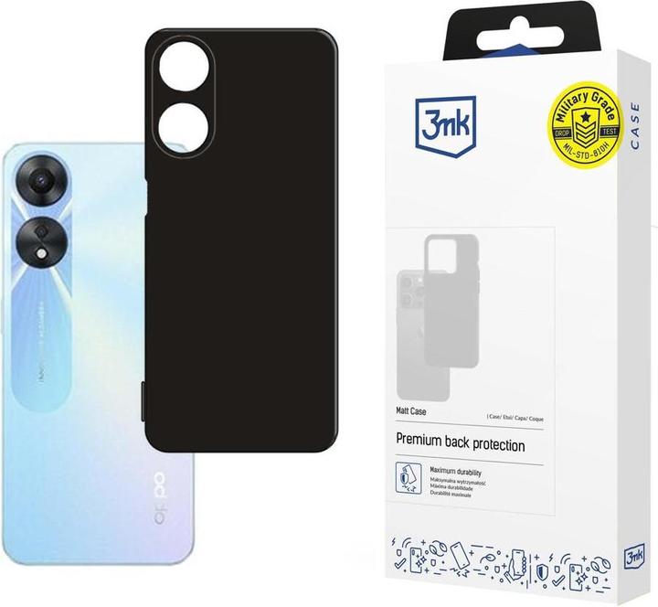 3MK Oppo A78 5G - Matt Case black (Oppo A78 5G)