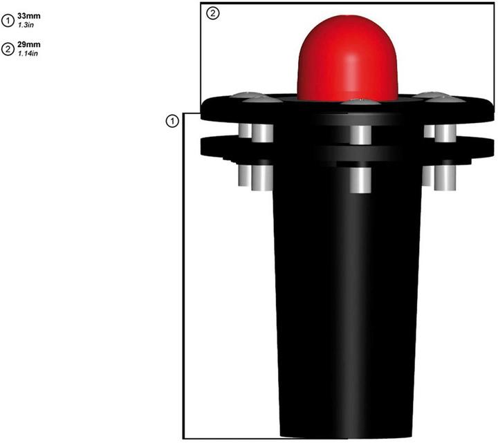Produktbild Emcotec sps tankverschlussschaltgeber blaue led
