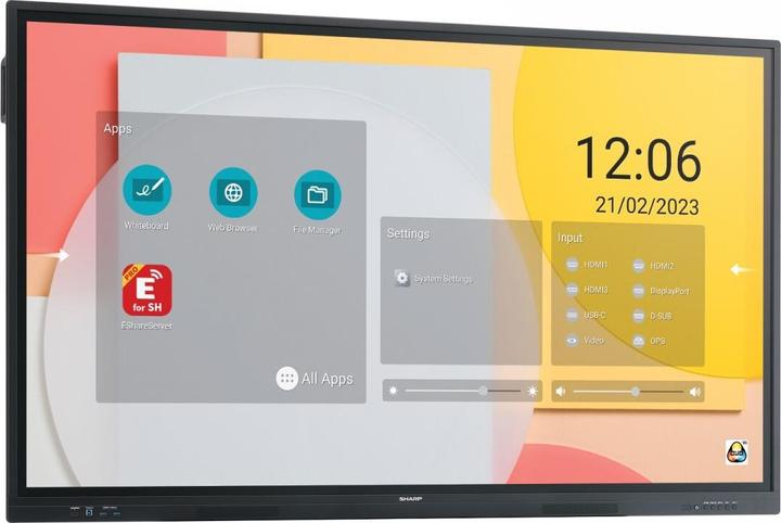 Produktbild NEC Sharp PN-LC752 Interactive Display 75", UHD, 350cd/m2 (3840 x 2160 Pixel, 75")