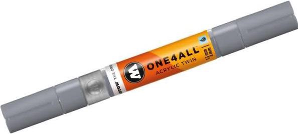 Actual product image Molotow Marqueur pour Maquettes - One4All Twin - Acrylique Gris Cool Pastel - 1,5/4mm - -203 - 15 cm (Grey, 4 mm, 1 x)