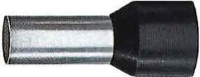 Actual product image Klauke Wire end ferrule 25 mm² 18 mm Partially insulated Black 17818 50 pcs.