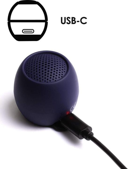 Actual product image Boompods Zero Bluetooth® Speaker Handsfree, Shockproof, Waterproof Dark Blue (5 h)