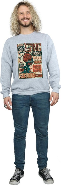Immagine prodotto Big Bang Theory Felpa uomo in cotone Infographic Poster (L)