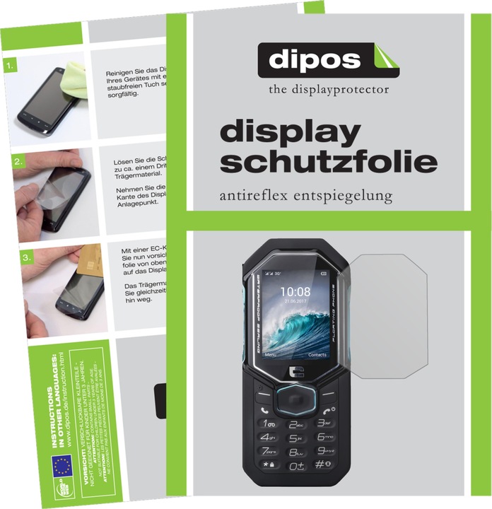 Produktbild Dipos Displayschutzfolie Antireflex (2 Stück, Crosscall Shark-X3)