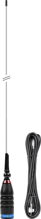 Produktbild PNI CB-Antenne ML201 Schwarz, Länge 201 cm, 26-28 MHz, 1200 W mit Neigung um 90 Grad