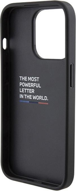 Actual product image BMW BMHCP15XGSPPRK iPhone 15 Pro Max 6.7" czarny/black hardcase Grip Stand Smooth & Perforated (Apple iPhone 15 Pro Max)