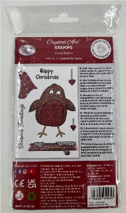 Actual product image Craft Buddy Robin, Crystal Art A6 Stamp Set