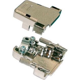Intronics 25 pole D-sub connector hood plastic metalized, Elektronikkabel + Stecker, Silber