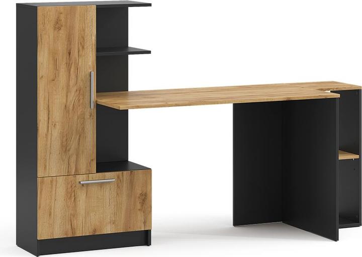 Produktbild Vicco Schreibtisch Tomy, Anthrazit/Goldkraft Eiche, 150 x 59 cm 2er Set