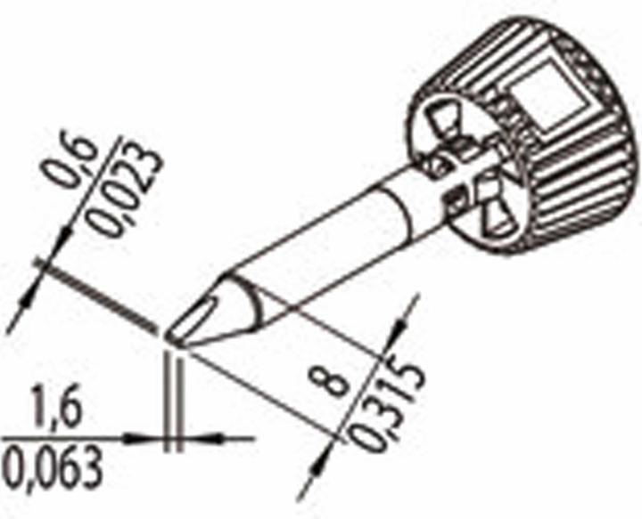 Productafbeelding 0142CDLF16/SB Soldeerstift Tipgrootte 1,60 mm Inhoud 1 st. (Soldeerstift)