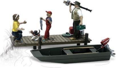 Image du produit Bachmann Trains H0 Une famille va à la pêche