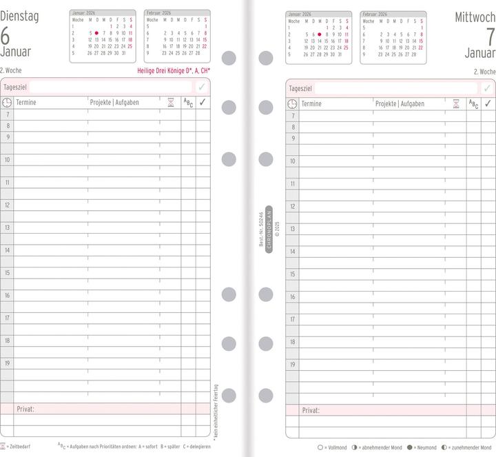 Immagine prodotto Chronoplan Brieftaschenplaner (1 giorno / 1 pagina)