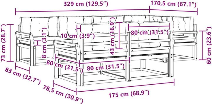 Produktbild vidaXL Gartenmöbel