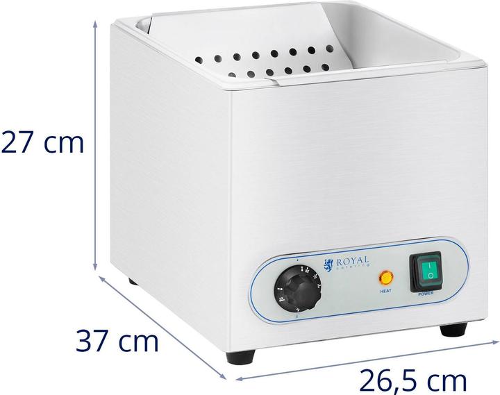 Produktbild Royal Catering Pommeswärmer Pommeswanne Warmhaltegerät Pommes Frittenwanne Wärmebrücke GN Wanne