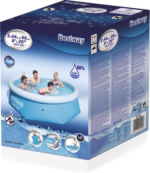 Immagine prodotto Bestway Fast Set Piscina 244x66cm (Ø 244 x 66 cm)