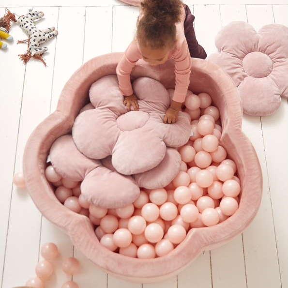 Image du produit Kidkii Piscine à balles Fleur Ø100x30cm incl. 200 balles