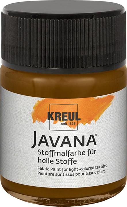 Actual product image Kreul Javana fabric paint for light fabrics, 50 ml (Dark brown, 50 ml)